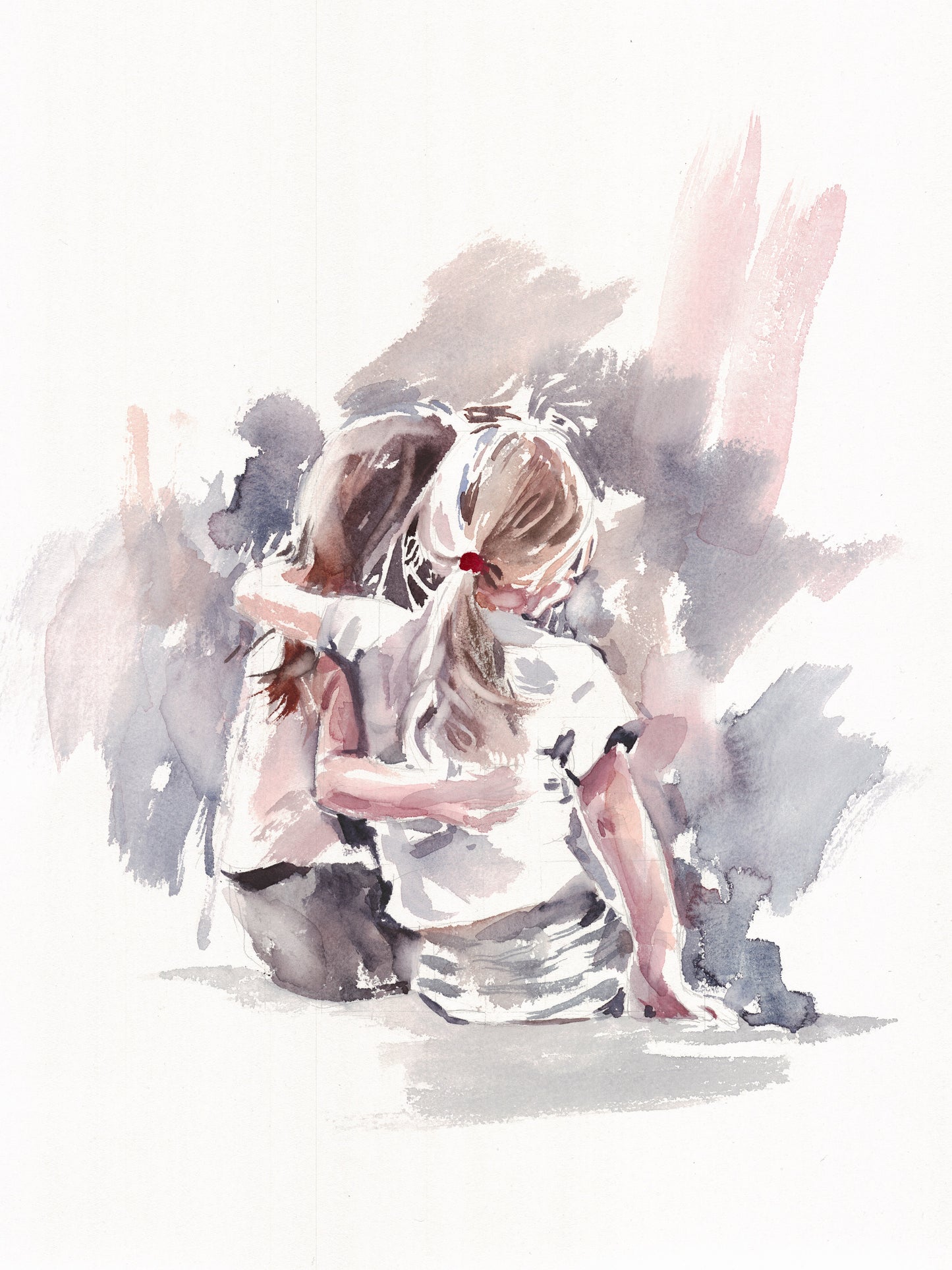 Two girls - print