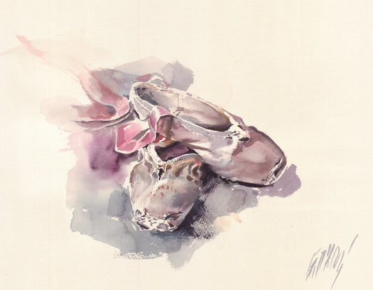 Ballet shoes - print