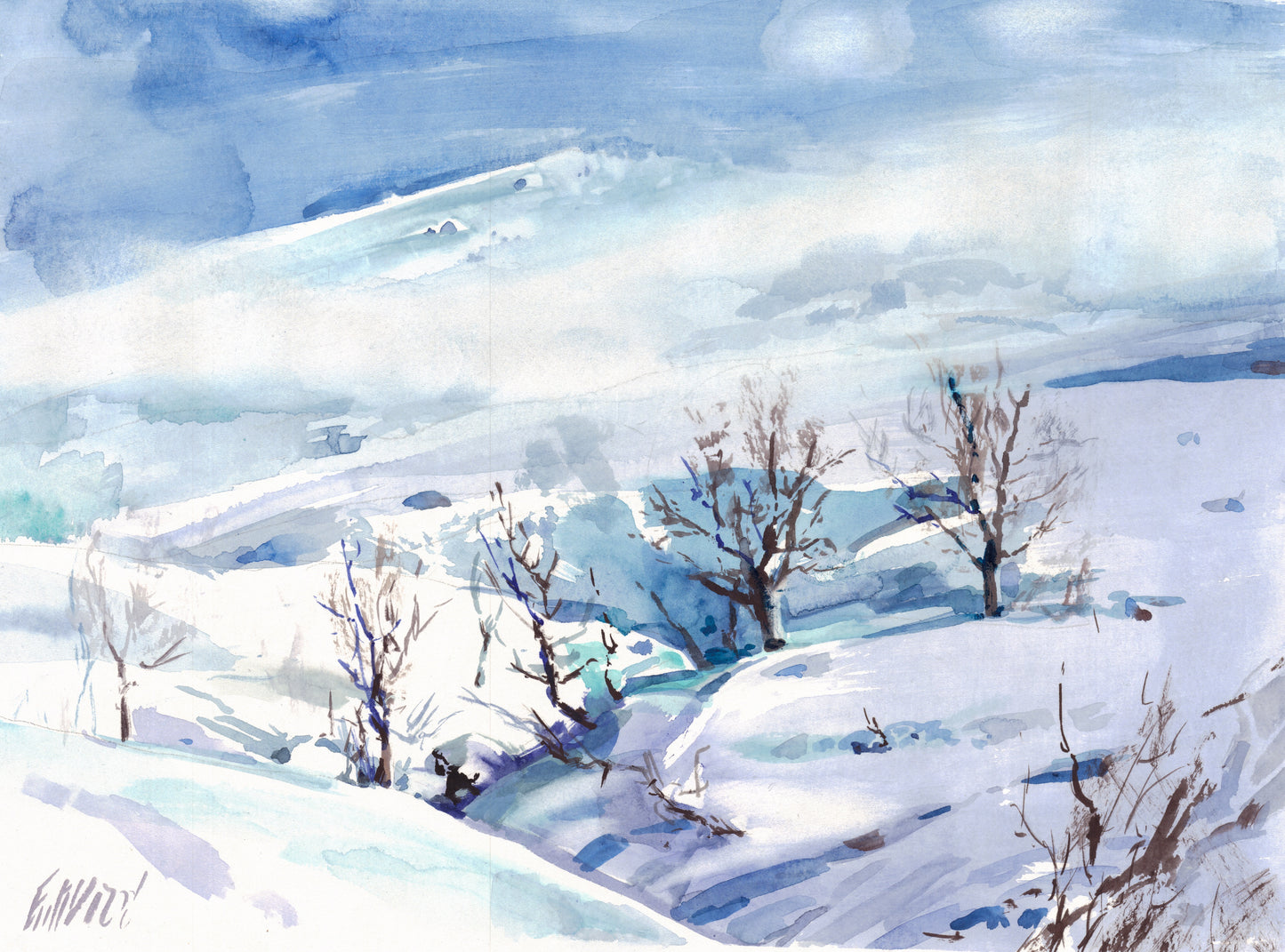 Winter Landscape - original