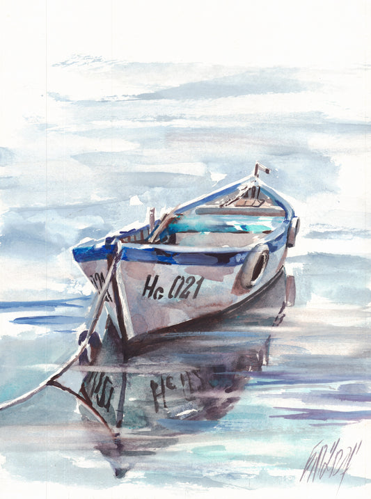 A boat from Nessebar - original