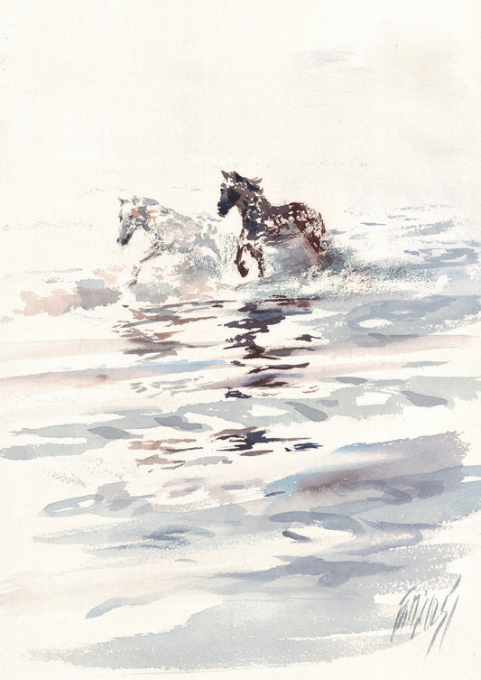 Two horses - original