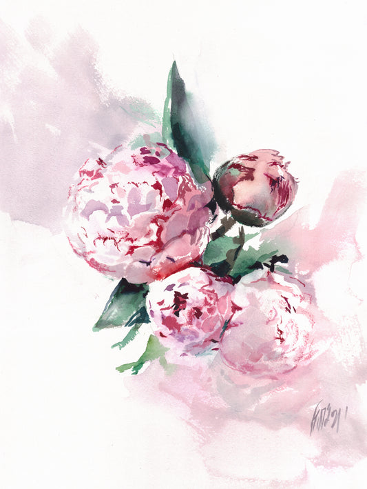 Peonies 4 - print