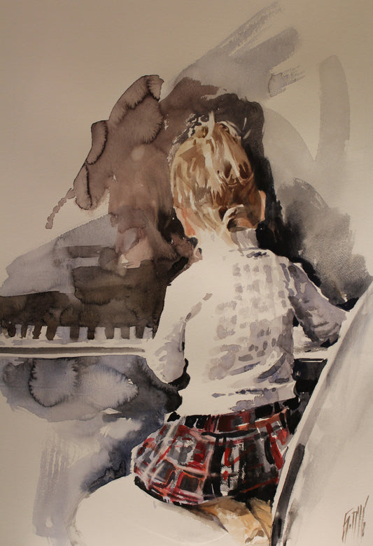 On the piano 9