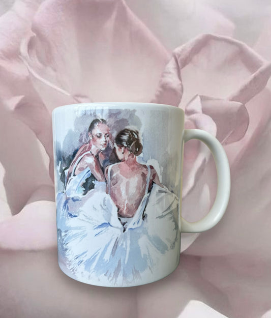 White Ballerinas mug